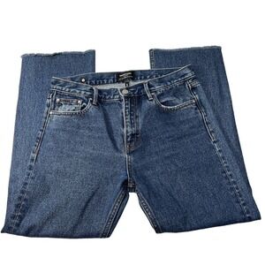 Earnest Sewn Victoria High Waisted Straight Raw‎ Hem Women’s Jeans Size 27